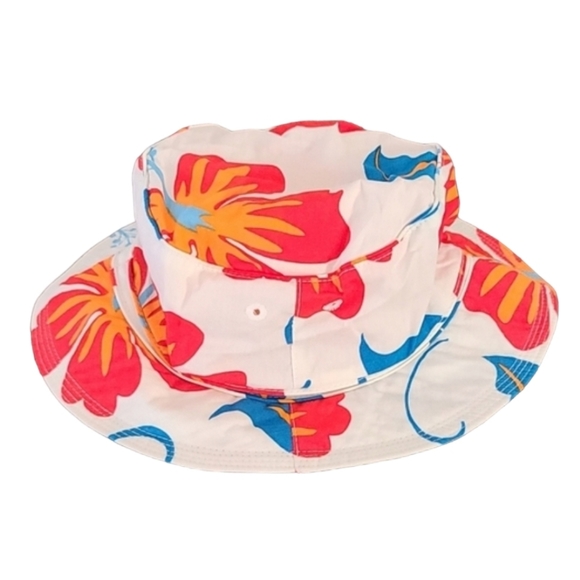 Vtg Baby GAP Hibiscus Flower Beach Sun Summer Bucket Hat Kids Toddler 18 24 Mo - Picture 11 of 12